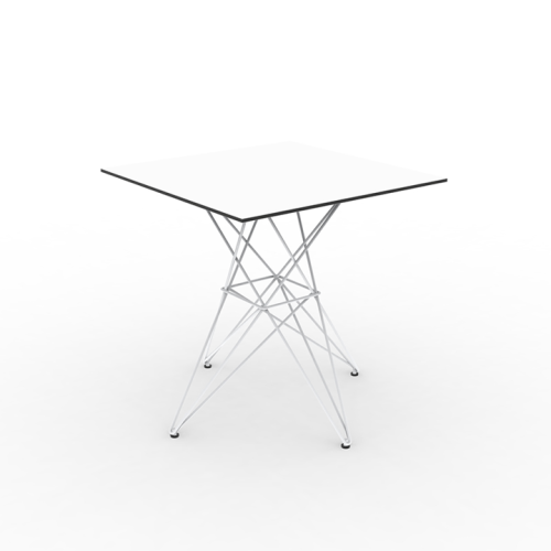 Table de repas 111 - Faz Inox - Elegant round dining surface, eco‑friendly material - Pacific Compagnie.