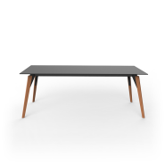 Table de repas Rectangle 111 - Faz Wood XL - Contemporary dining table, vibrant color choices - Pacific Compagnie.