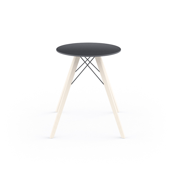 Table de repas Ronde 111 - Faz Wood - Eco‑friendly round dining table, vibrant color palette - Pacific Compagnie.