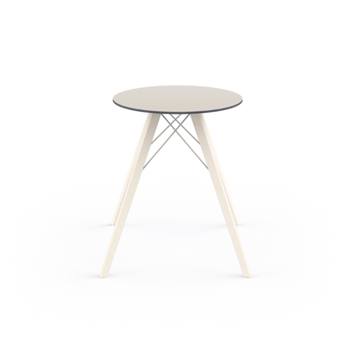 Table de repas Ronde 111 - Faz Wood - Space‑saving circular table, premium wood finish - Pacific Compagnie.