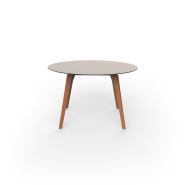 Table de repas Ronde 111 - Faz Wood XL - Elegant outdoor dining set, multiple colour options - Pacific Compagnie.