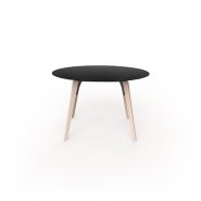 Table de repas Ronde 111 - Faz Wood XL, polyéthylène durable - Pacific Compagnie.