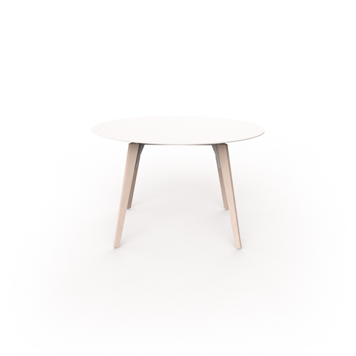 Table de repas Ronde 111 - Faz Wood XL - Versatile round table, sturdy wood‑poly blend - Pacific Compagnie.