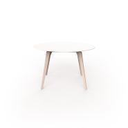 Table de repas Ronde 111 - Faz Wood XL, style moderne extérieur - Pacific Compagnie.