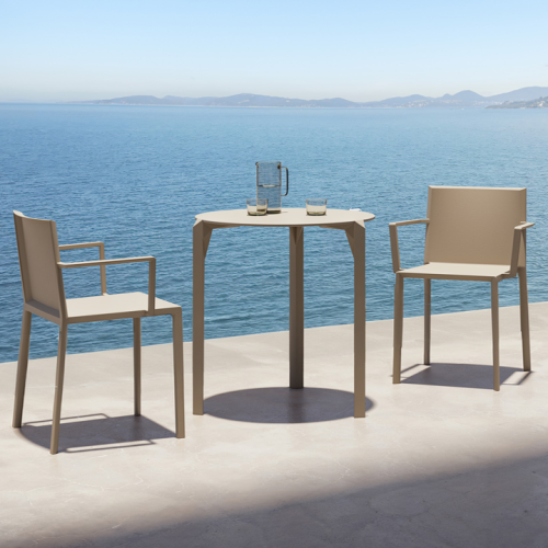 Table de repas Ronde 111 - Quartz - style épuré - Pacific Compagnie.
