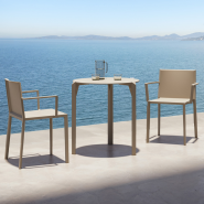 Table de repas Ronde 111 - Quartz - style épuré - Pacific Compagnie.