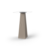 Table haute Carrée 111 - Gatsby Base Simple - Base simple, style moderne, plusieurs coloris - Pacific Compagnie.