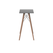 Table haute Carrée 111 - Faz Wood – cadre robuste, usage extérieur - Pacific Compagnie.