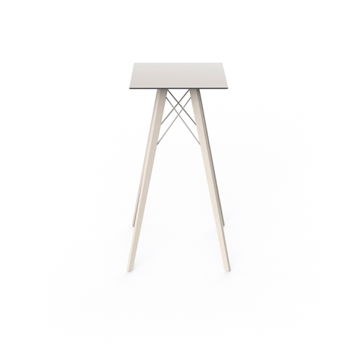 Table haute Carrée 111 - Faz Wood – silhouette carrée, esthétique minimaliste - Pacific Compagnie.