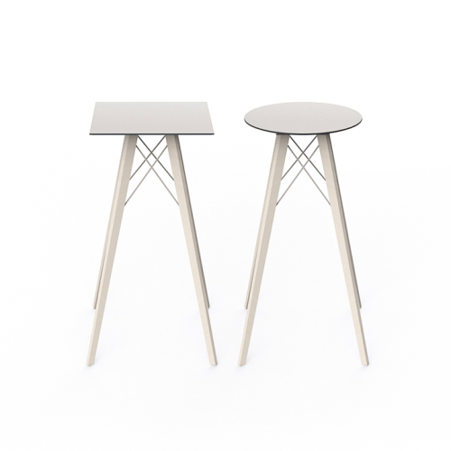 Table haute Carrée 111 - Faz Wood - Contemporary square dining table, eco‑friendly design - Pacific Compagnie.