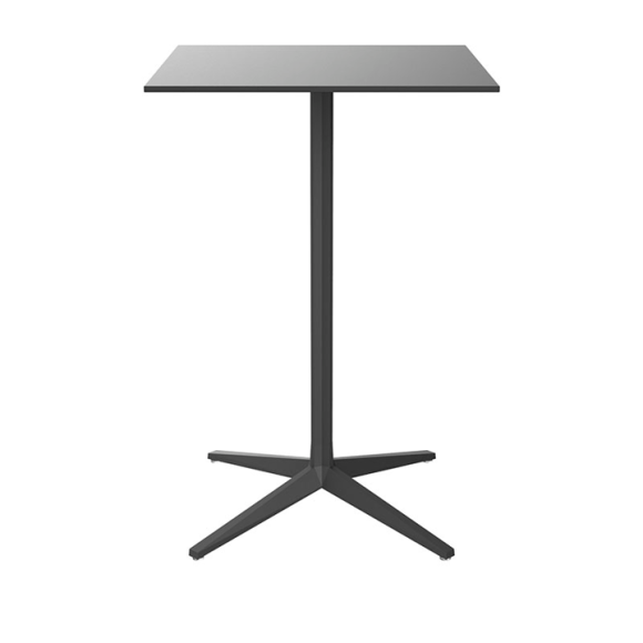Table haute 111 - Faz Base - Sleek aluminum bar table, 62‑80 cm diameter - Pacific Compagnie.