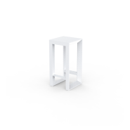 Table haute 111 - Frame Aluminium - sleek aluminum bar table, compact size - Pacific Compagnie.