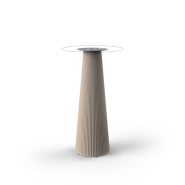 Table haute Ronde 111 - Base Gatsby - eco‑friendly high table, minimalist design - Pacific Compagnie.