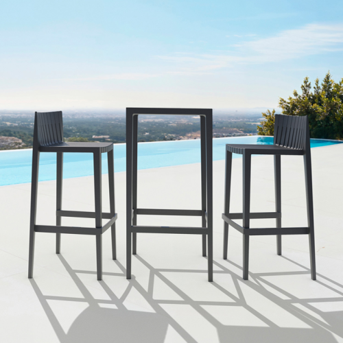 Table haute 111‑Spritz - Table haute couleur vive, fibre de verre - Pacific Compagnie.