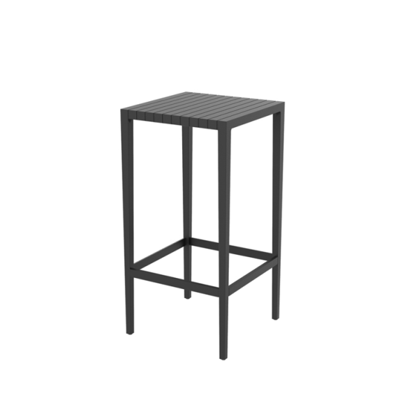 Table haute 111‑Spritz - Table haute style épuré, dimensions 50×50×100 cm - Pacific Compagnie.