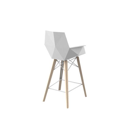 Tabouret Avec Accoudoirs 111 - Faz Wood - Sleek eco-friendly stool with armrests, multiple colors - Pacific Compagnie.