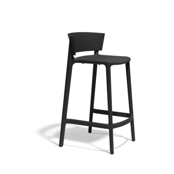 Tabouret de bar 111 - Africa - Vibrant polypropylene bar stool, compact height options - Pacific Compagnie.
