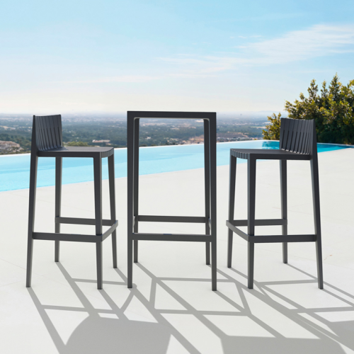 Tabouret de bar 111‑Spritz - modern fiberglass seat, compact height options - Pacific Compagnie.
