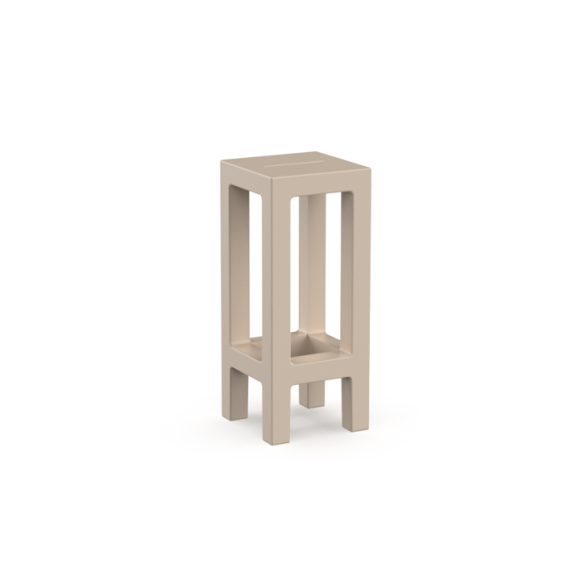 Tabouret 111 - Jut - Compact recyclable polyethylene stool, vibrant color option - Pacific Compagnie.