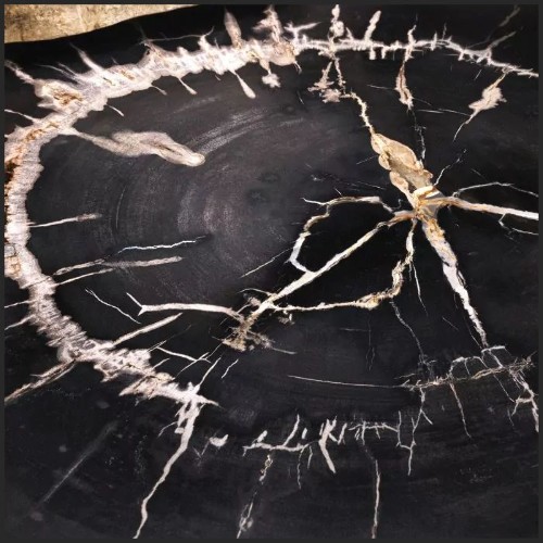 Table basse 24 - Petrified Clear | Coffee Table 24- Petrified Dark Set of 3 - Table basse 24 - Pacific Compagnie.