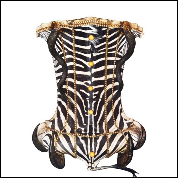 Commode 120- Zebra Head