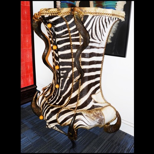 Commode 12 - Zebra Head - Tête zèbre - Pacific Compagnie.