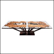 Table à manger161 - Elm Wood&Resin - Robuste - Pacific Compagnie.