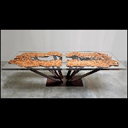 Dining table 161- Elm Wood&Resin