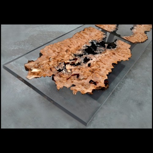 Table à manger161 - Elm Wood&Resin - Bois - Pacific Compagnie.