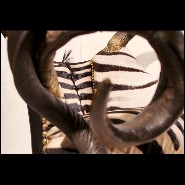 Armchair 120-Horns with Zebra