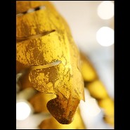 Lampe PC - Gilded Palmer - Table - Pacific Compagnie.