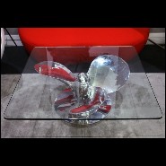 Table basse PC - Navy Boat Patrol - Bois patiné - Pacific Compagnie.