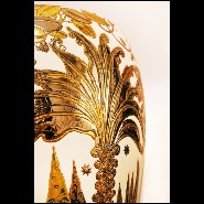 Vase PC - Palmers white and golded - Édition limitée - Pacific Compagnie.