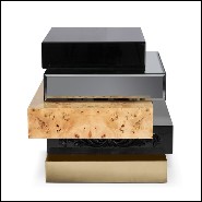 Chevet 145 - Exceptional Drawers - Antiqued mirror finish - Pacific Compagnie.