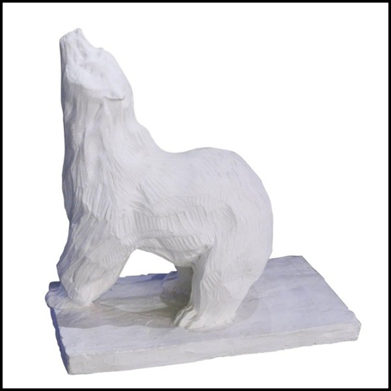 Sculpture bear in plaster limited edition PC-Bear