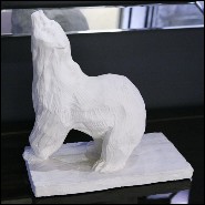 Sculpture bear in plaster limited edition PC-Bear