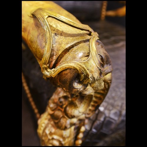 Armchair Croco Black King