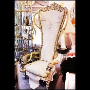 Fauteuil PC - Croco White King - Meuble de luxe - Pacific Compagnie.