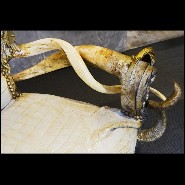 Fauteuil PC - Croco White King - Mobilier unique - Pacific Compagnie.