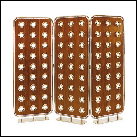 Paravent 157 - Golded Rings - Agencement intérieur - Pacific Compagnie.