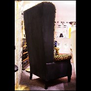 Fauteuil 39 - Leopard - Velvet leopard fabric armchair with Ascension Latorre-Leopard design - Pacific Compagnie.