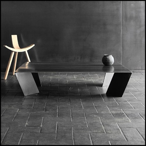 Table basse 147 - Raw Dark Steel - Design industriel - Pacific Compagnie.