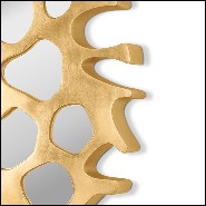 Miroir 155 - Gold Pearl - Bois sculpté main - Pacific Compagnie.