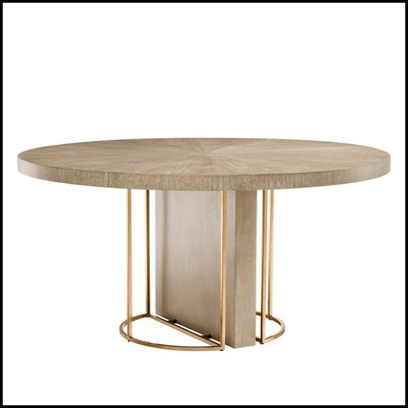 Table de Repas 24 - Remington | Table à manger 24- Remington - Compact Remington dining table with metal frame - Pacific Compagn