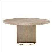 Table de Repas 24 - Remington | Table à manger 24- Remington - Remington dining set with glass top - Pacific Compagnie.