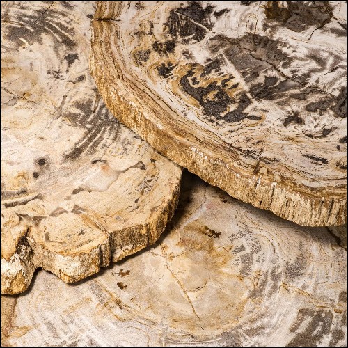 Coffee Table 24- Petrified Clear Set of 3