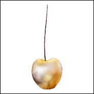 Sculpture PC - Cherry Gold M - Handcrafted ceramic gold sculpture PC-Cherry Gold M - Pacific Compagnie.