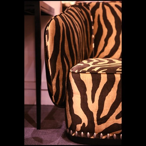 Canapé 39 - Zebra Gold, zébré - Pacific Compagnie.