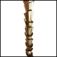 Lampadire PC - Gilded Murano Glass - Éclairage salon - Pacific Compagnie.