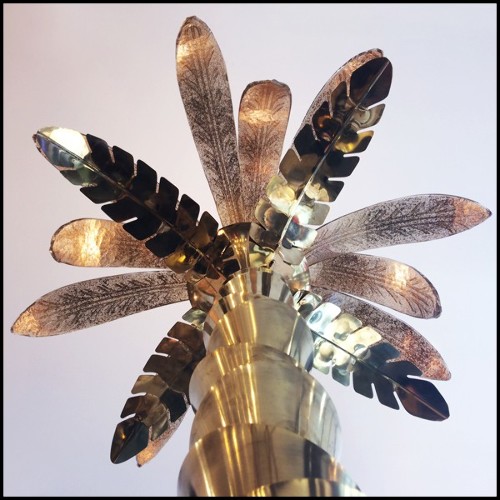 Lampadire PC - Gilded Murano Glass - Lampadaire design - Pacific Compagnie.